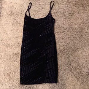 Velvet 90s mini dress